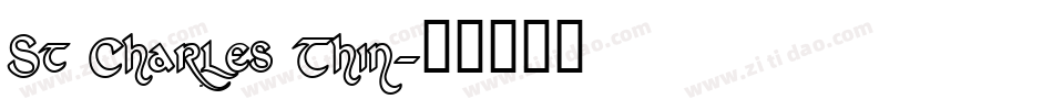 St Charles Thin字体转换